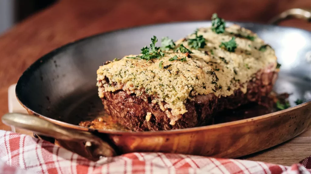 Filet de biche en croûte d'herbe